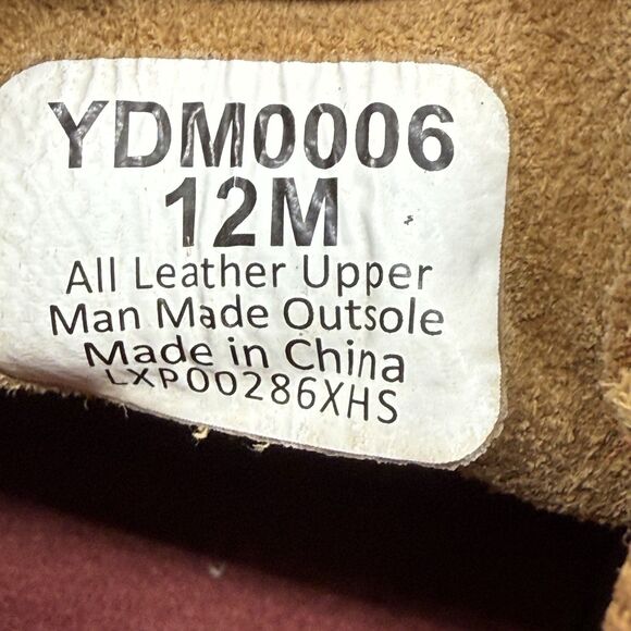 Twisted X Chukka Boots Youth Kids Size 12 M Brown Leather Orange Lace Up YDM0006 - Picture 6 of 7